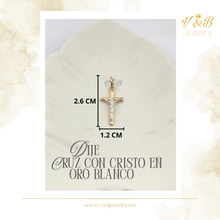 Cargar imagen en el visor de la galería, Dije Cruz con Cristo O. Blanco
