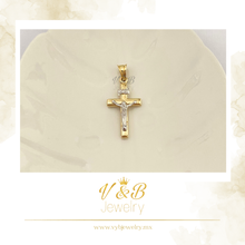 Cargar imagen en el visor de la galería, Dije Cruz con Cristo O. Blanco
