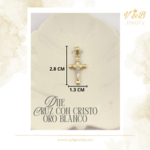 Cargar imagen en el visor de la galería, Dije Cruz con Cristo O. Blanco
