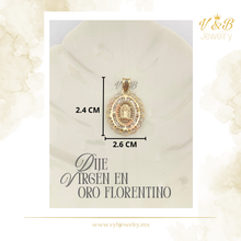 Cargar imagen en el visor de la galería, Dije Medalla Virgen O. Florentino
