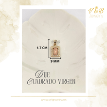 Cargar imagen en el visor de la galería, Dije Medalla Cuadrada Virgen
