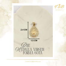 Cargar imagen en el visor de la galería, Dije Medalla Virgen Forma Gota
