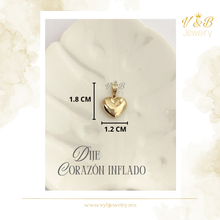 Cargar imagen en el visor de la galería, Dije Corazón Inflado Grande
