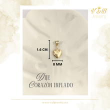 Cargar imagen en el visor de la galería, Dije Corazón Inflado Mediano
