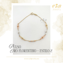 Cargar imagen en el visor de la galería, Pulsos Oro Florentino

