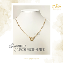 Cargar imagen en el visor de la galería, Gargantilla Clip con Broche Grande
