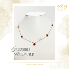 Cargar imagen en el visor de la galería, Gargantilla Estilo VC Roja
