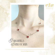 Cargar imagen en el visor de la galería, Gargantilla Estilo VC Roja
