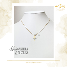 Cargar imagen en el visor de la galería, Gargantilla Cruz Lisa
