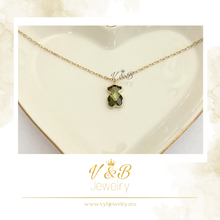 Cargar imagen en el visor de la galería, Gargantilla Oso Verde Swarovski
