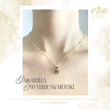Cargar imagen en el visor de la galería, Gargantilla Oso Verde Swarovski
