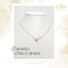 Cargar imagen en el visor de la galería, Gargantillas Estilo VC Oro Amarillo y Rosa
