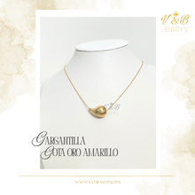 Cargar imagen en el visor de la galería, Gargantilla Gota Oro amarillo
