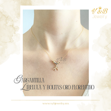 Cargar imagen en el visor de la galería, Gargantilla Libelula y Bolitas

