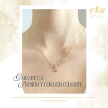 Cargar imagen en el visor de la galería, Gargantilla Infinito y Corazón Colgante
