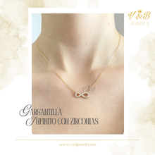 Cargar imagen en el visor de la galería, Gargantilla Infinito con Zirconias
