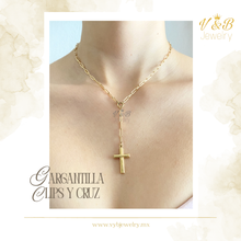 Cargar imagen en el visor de la galería, Gargantilla Clips y Cruz
