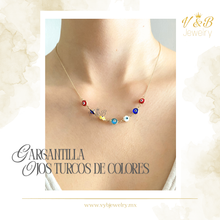 Cargar imagen en el visor de la galería, Gargantilla Ojos Turcos de Colores
