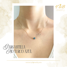 Cargar imagen en el visor de la galería, Gargantilla Ojo Turco Azul
