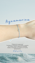 Cargar imagen en el visor de la galería, Pulsera Con Aguamarina
