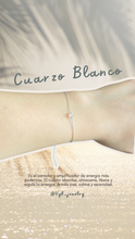 Cargar imagen en el visor de la galería, Pulsera con Cuarzo Blanco
