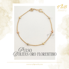 Cargar imagen en el visor de la galería, Pulso Bolitas Oro Florentino
