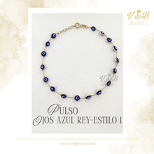 Cargar imagen en el visor de la galería, Pulsos Ojos Azul Rey
