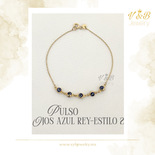 Cargar imagen en el visor de la galería, Pulsos Ojos Azul Rey
