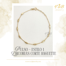 Cargar imagen en el visor de la galería, Pulsos Zirconias Corte Baguette
