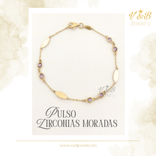Cargar imagen en el visor de la galería, Pulso Zirconias Moradas
