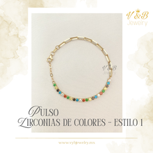 Cargar imagen en el visor de la galería, Pulsos Zirconias de Colores
