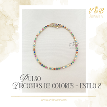 Cargar imagen en el visor de la galería, Pulsos Zirconias de Colores
