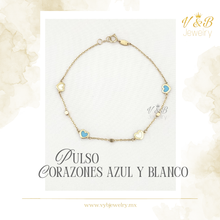 Cargar imagen en el visor de la galería, Pulsos Azul con Blanco
