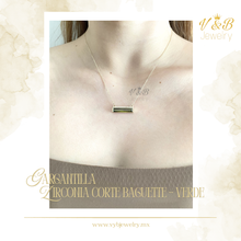 Cargar imagen en el visor de la galería, Gargantilla Zirconia Corte Baguette
