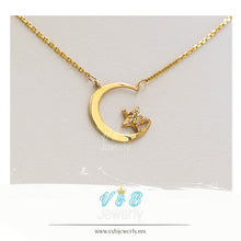 Cargar imagen en el visor de la galería, Gargantilla Luna y Estrella
