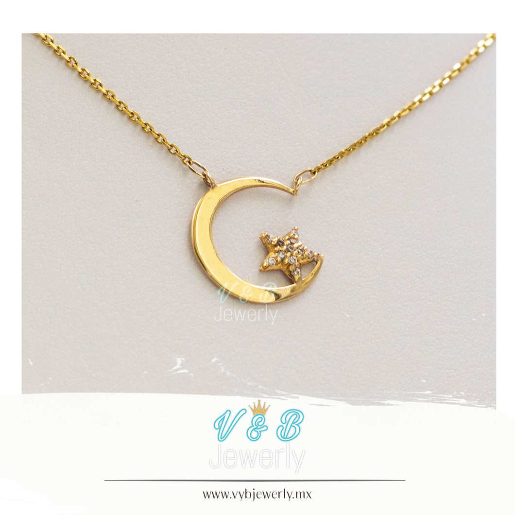 Gargantilla Luna y Estrella