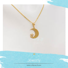 Cargar imagen en el visor de la galería, Juego Luna y Estrella Zirconia
